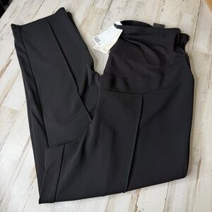 H&M Black Straight-Leg Maternity Pants